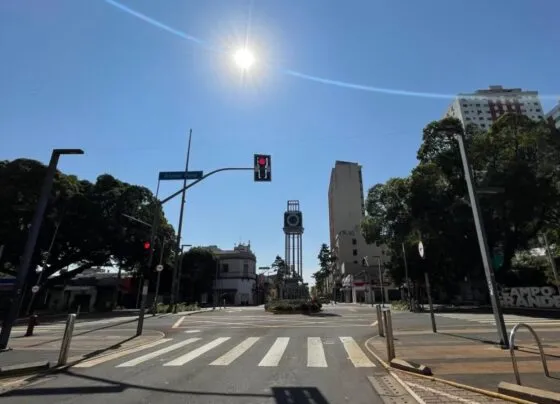 Cruzamento na rua 14 de Julho com a avenida Afonso Pena (Foto: Endrio Francescon)