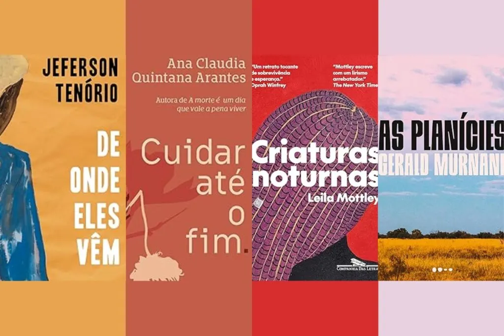 Capas de alguns livros lançamentos de outubro de 2024 no Brasil