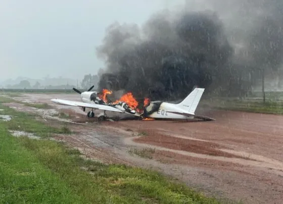 Avião estaria carregado com droga, mas polícia ainda investiga o caso