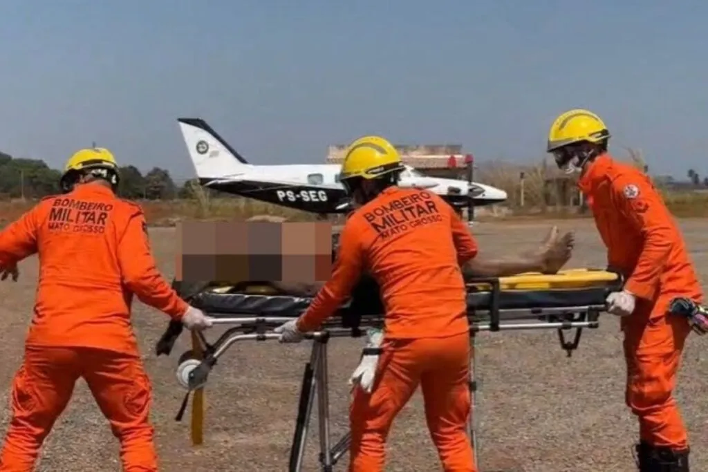 Incendio em distribuidora de Cuiaba
