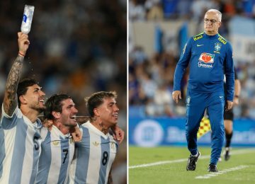 Goleada vexatória e porrada da Argentina em um Brasil morto.